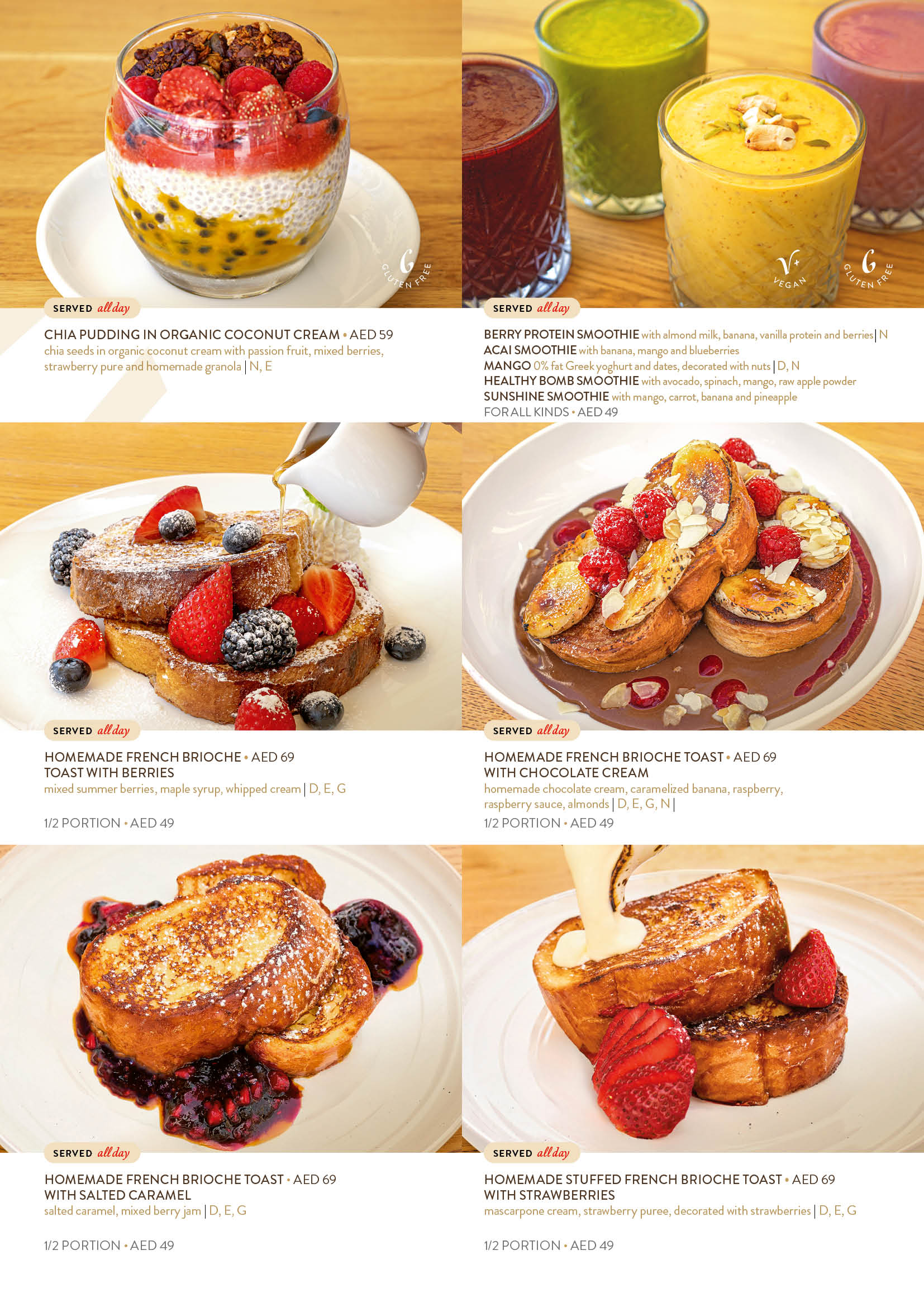 The Beach JBR menu strana 2