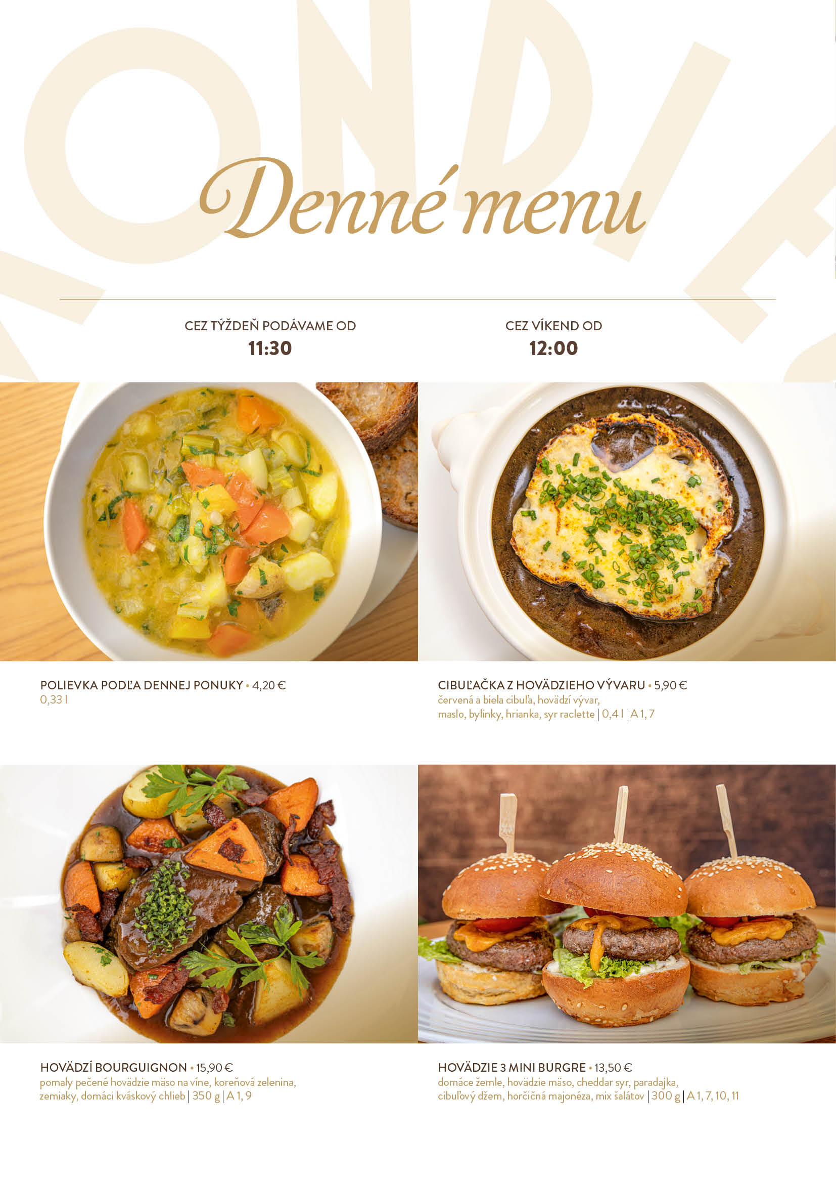 Starý Smokovec menu strana 5